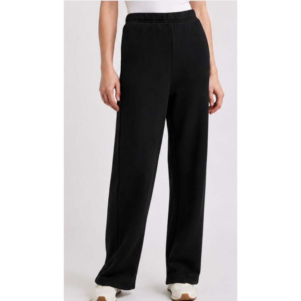NEW Rag & Bone Terry Wide Leg Sweatpants Black XS - Picture 3 of 6